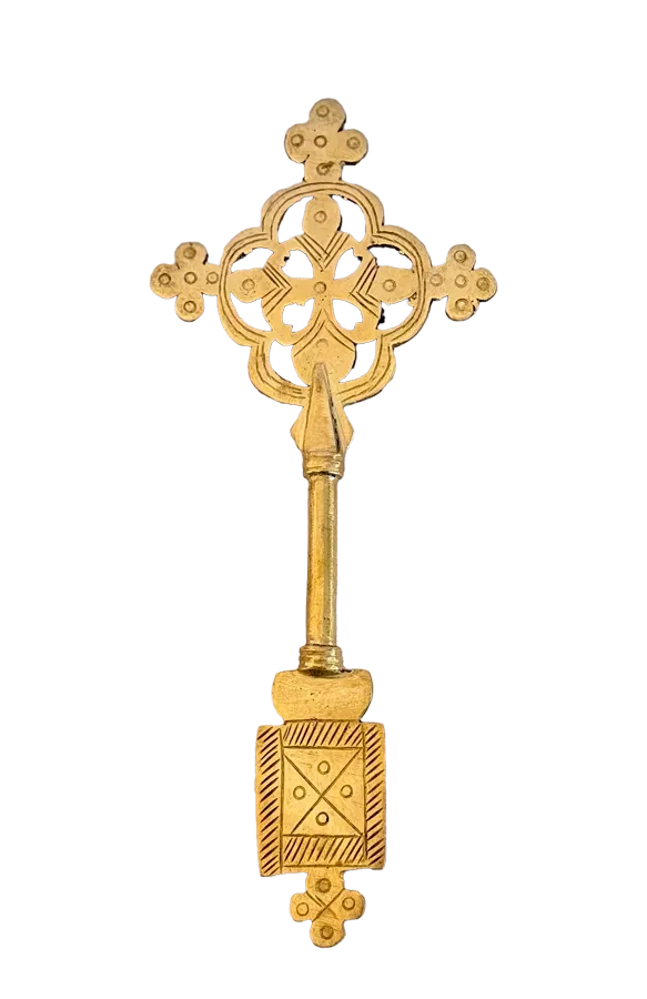 Small Ethiopian Brass Cross